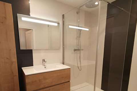 salle de bain meuble bois