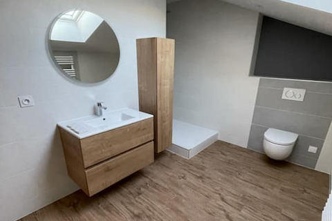 Meubles bois salle de bains